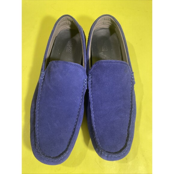 Hugo Boss Men’s Suede Loafers Blue Size 11.5 main image 7